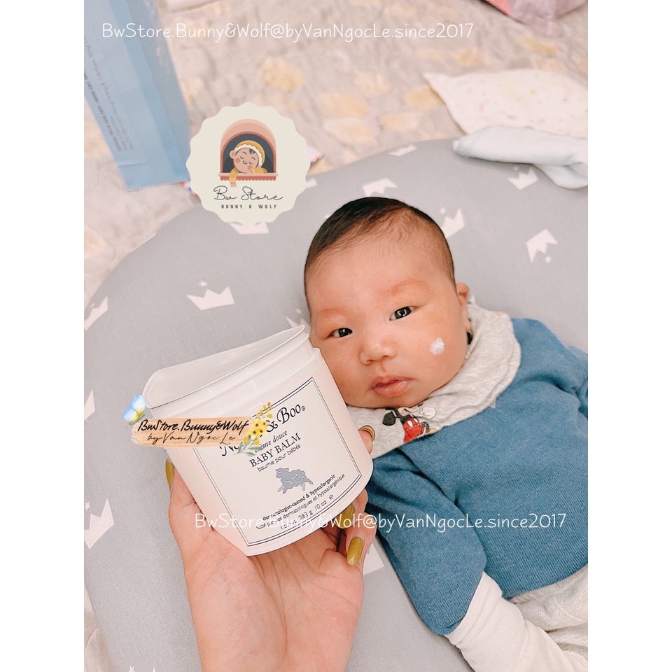 [Hàng Air - Cam kết chính hãng] Kem Dưỡng Ẩm Baby Balm Noodle &amp; Boo Mỹ an toàn dịu nhé cho bé từ sơ sinh