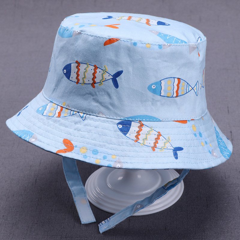 Mũ trẻ em chất liệu cotton mềm mịn hoạ tiết hoạt hình dễ thương từ 0-8 tháng, phong cách Hàn Quốc đáng yêu cho bé