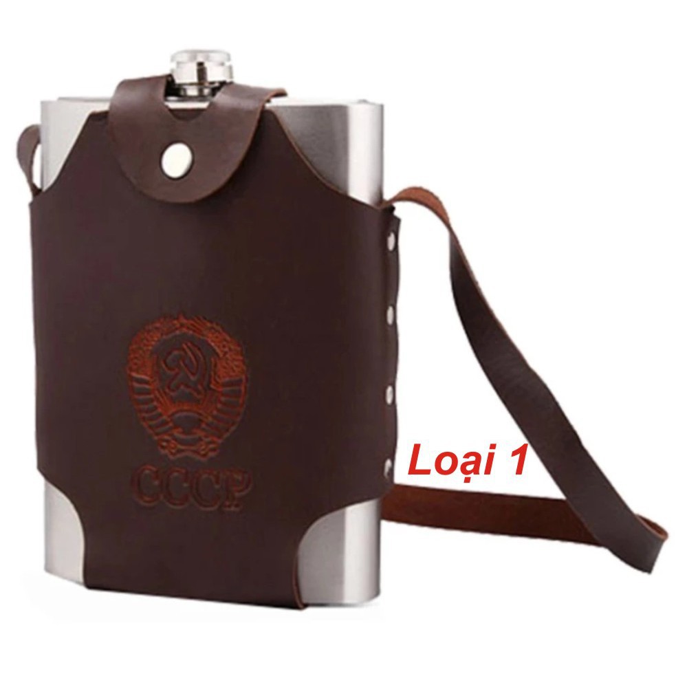 FREESHIP ĐƠN 99K_Bình đựng rượu và nước inox loại dầy CCCP 1,5 lít (64 oz)