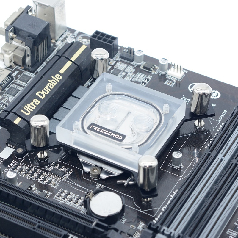 Rx Khối Tản Nhiệt Nước Làm Mát Cpu Pc + Đồng Bằng Acrylic G1 / 4 Cho 1150 1151 1155 1156