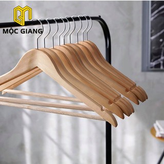 Móc Gỗ Treo Quần Áo Combo 5 Cái