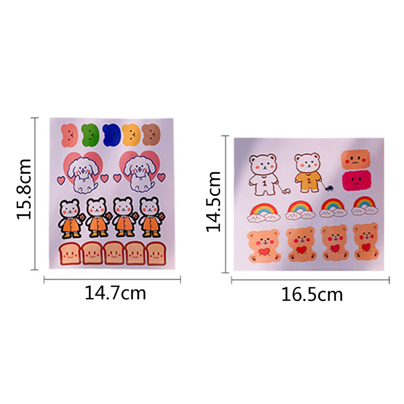 Mini Cartoon Button Type Desktop Stationery Storage Box DIY Girl Hair Accessory Box