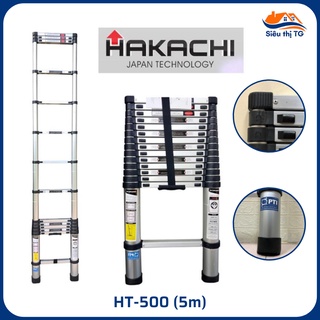 Thang nhôm rút 5m hakachi ht-500cp nhật bản - bh 24 tháng