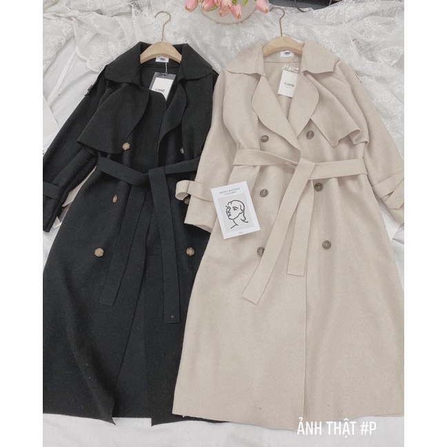Áo Khoác Dạ Măng Tô Dáng Dài Hàn Quốc 4 Màu Siêu Xinh Có Ảnh Thật Kèm Video | BigBuy360 - bigbuy360.vn