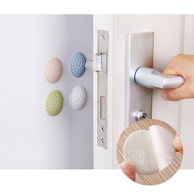 Miếng chặn cửa dán tường KOLANO silicon giảm ồn chống va đập tay nắm cửa an toàn cho bé ngon giấc HG-001031