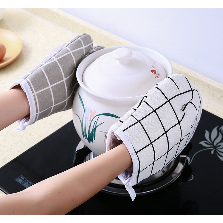 Bao tay carô chống nóng (giá bán 1 cái)