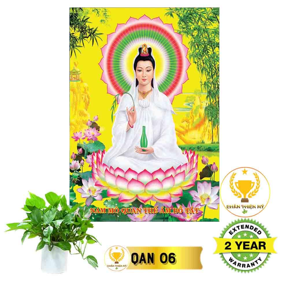 Tranh Quan Thế Âm Bồ Tát có khung_QAK1