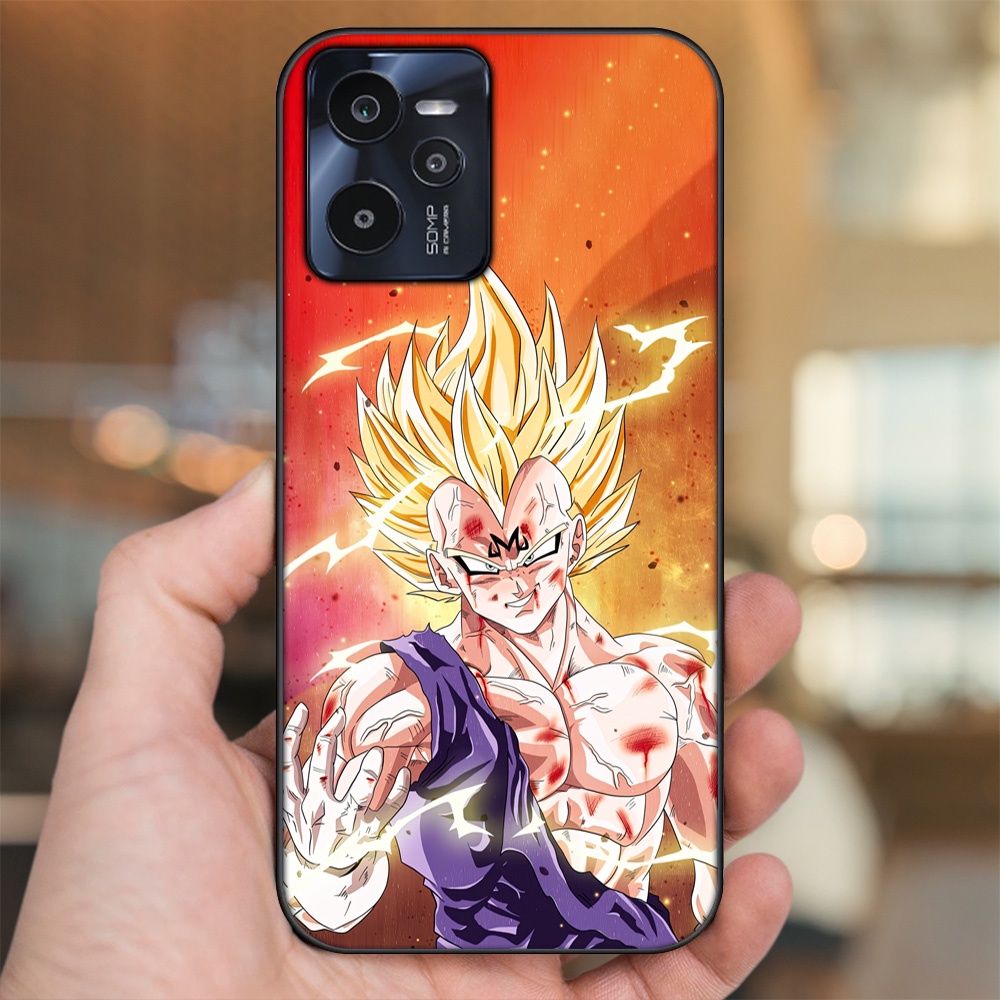 Ốp lưng Realme C35 viền đen in hình Vegeta Dragon Ball