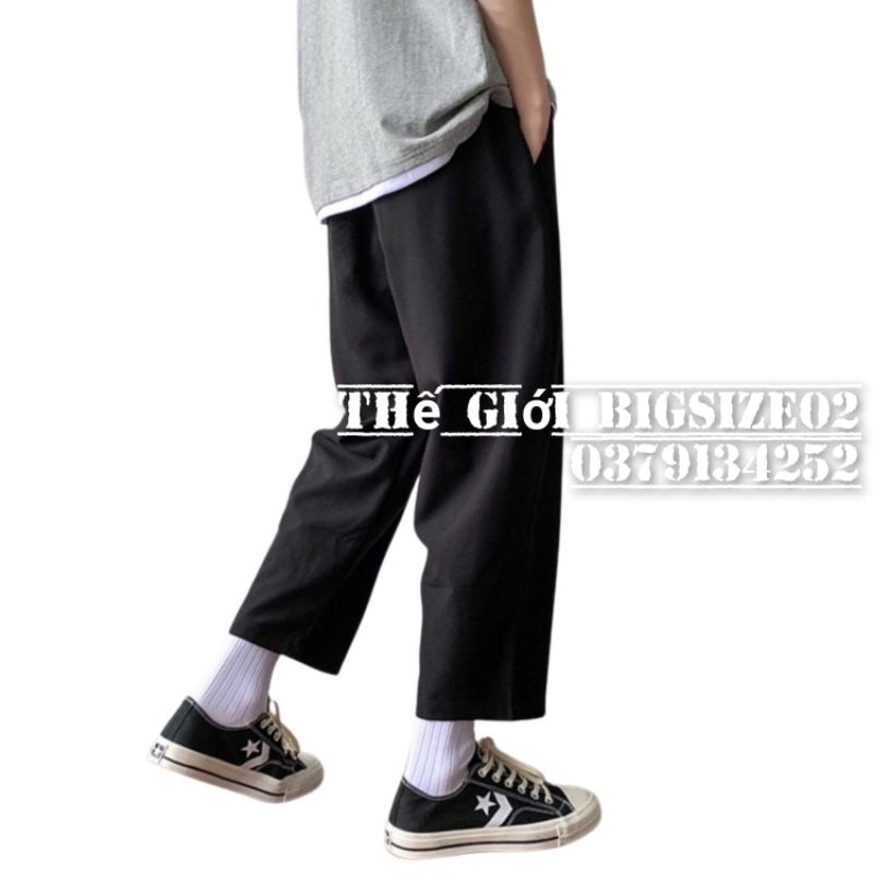 Quần baggy ống suông bigsize unisex nam nữ 40kg - 100kg