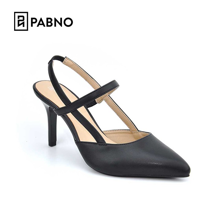 Giày cao gót slingback 8p, mũi nhọn phối quai mảnh thời trang PABNO -BH 12 Tháng- PN437