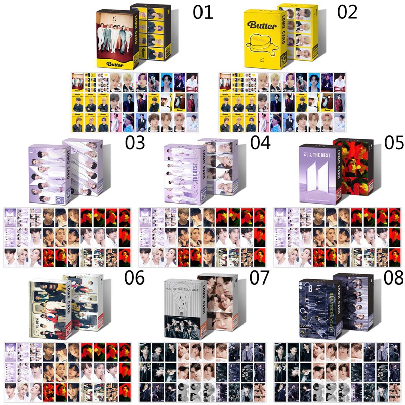 Hộp 30 Ảnh Lomo Card Nhóm Nhạc Bts