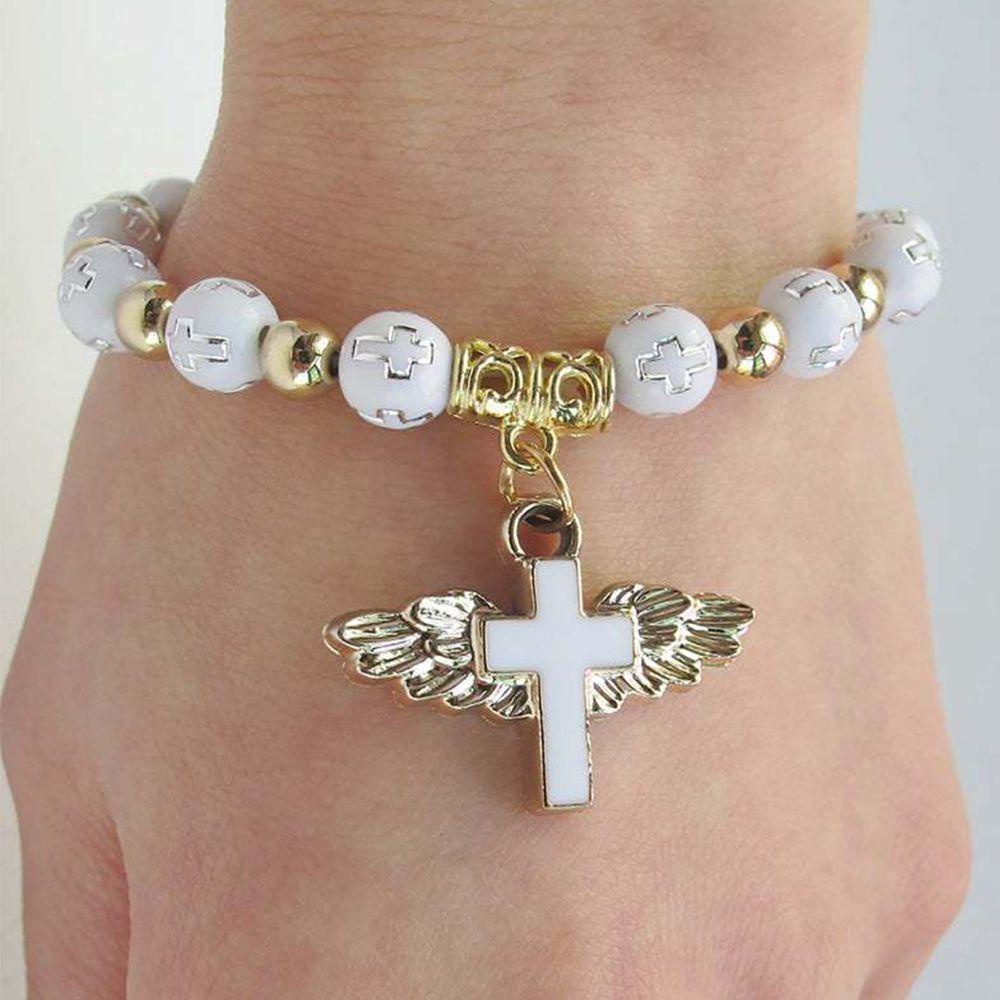 EUCA Vòng Đeo Tay Hạt Charm Bằng Acrylic Kiểu Mới