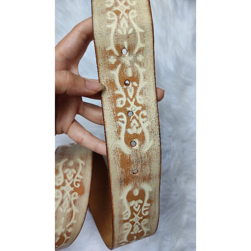 Dây lưng da bò mộc