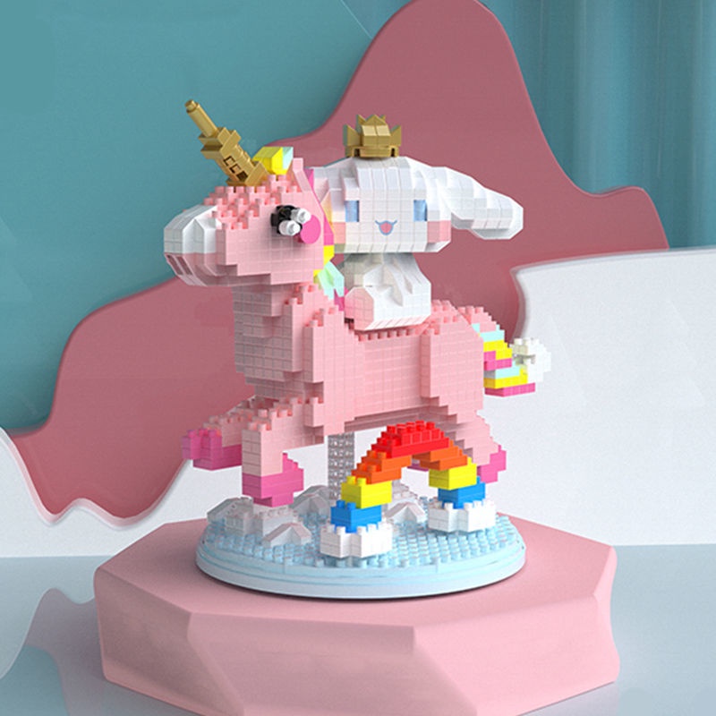 logo xếp hình Đồ Chơi Lắp Ráp Mô Hình Lego Kỳ Lân Sáng Tạo Phù Hợp Làm Quà Sinh Nhật Cho Bé Gái