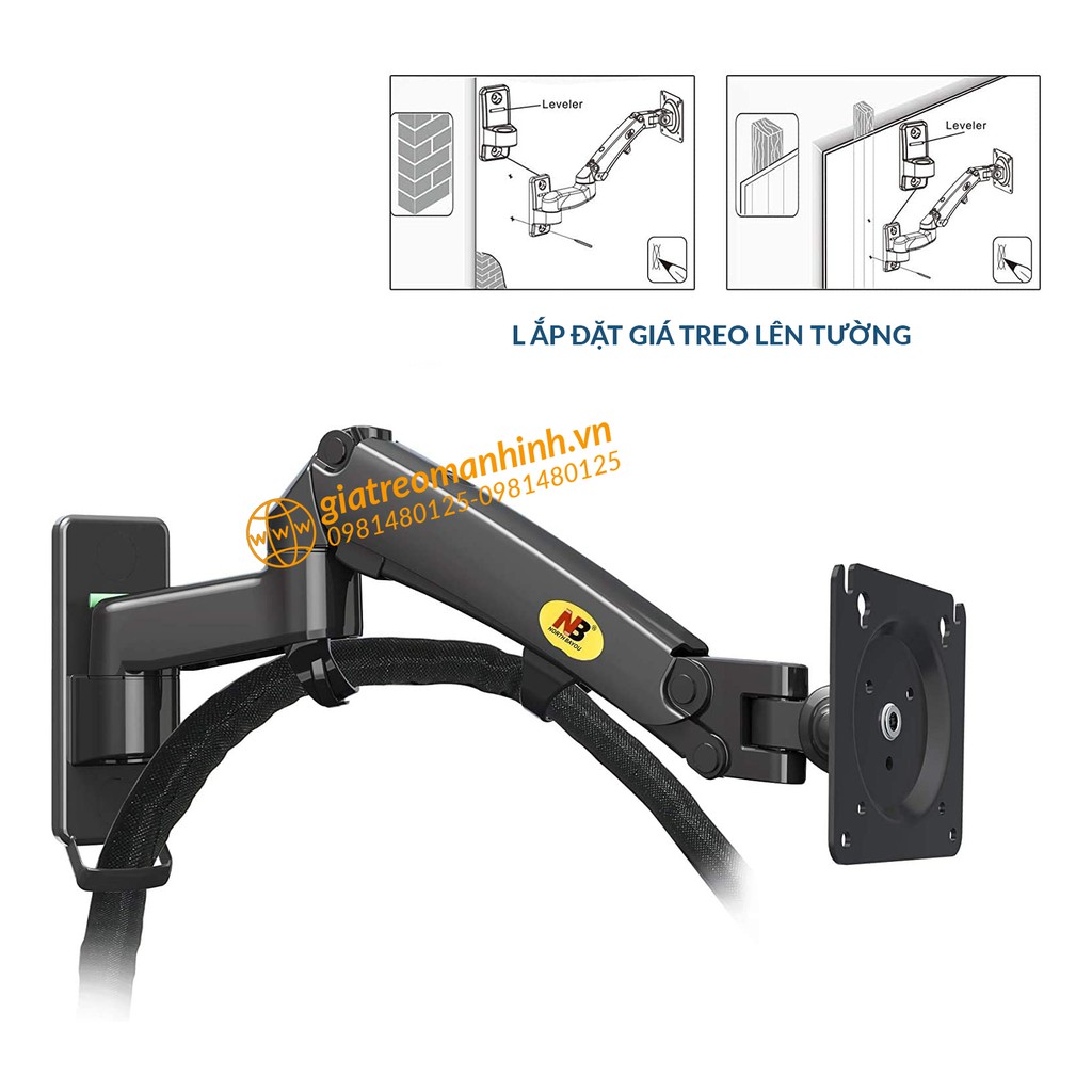 Giá Treo Màn Hình NB-F300 Tương Thích Màn 29 - 35 Inch / Lắp Đặt Treo Tường Tùy Chỉnh Đa Năng - Xoay Màn 360 Độ