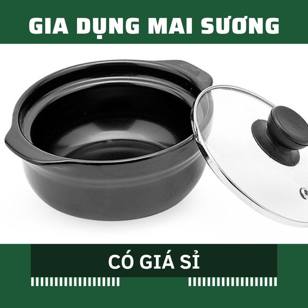 [Giá Sỉ] Nồi Đất Nồi Sứ Tô Đất Tô Sứ Mì Cay, Kho Cá Tráng Men loại Dày