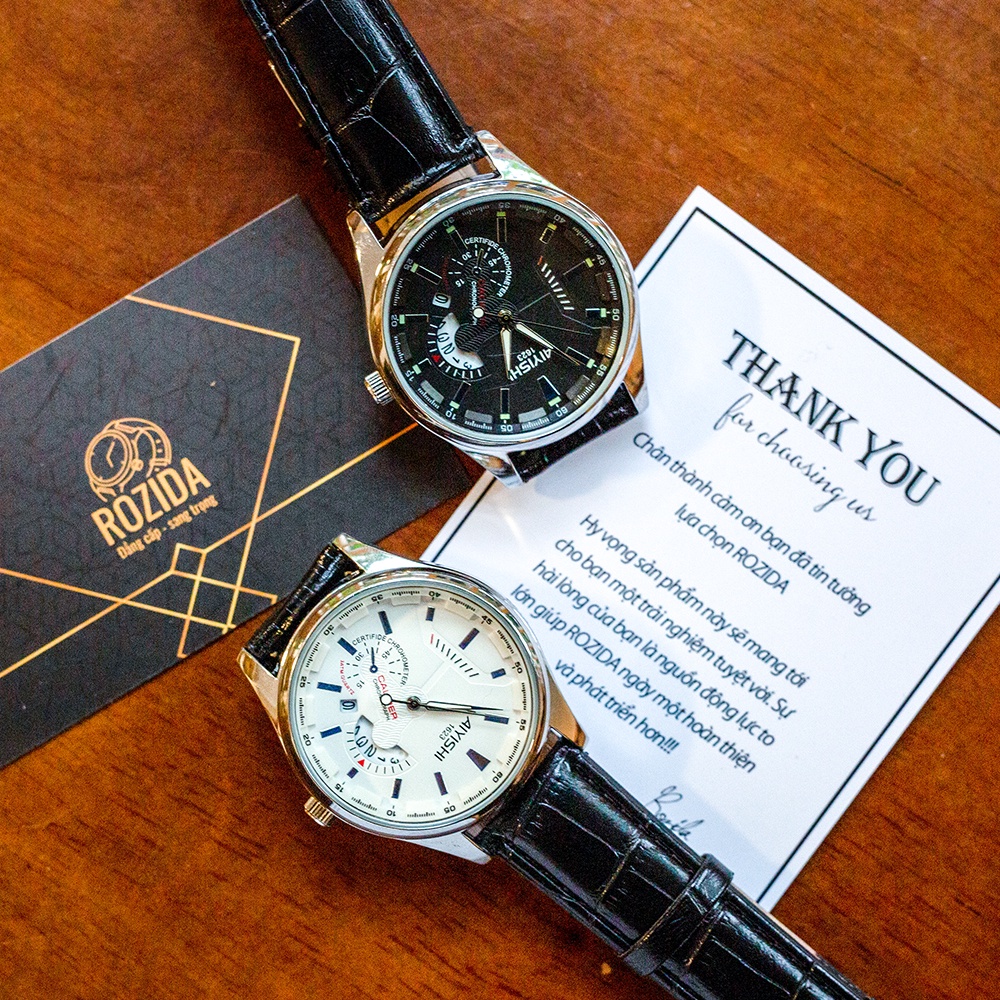 Đồng hồ nam chính hãng dây da đẹp cao cấp giá rẻ thời trang chống nước phong cách doanh nhân Rozida'1 DH07 | BigBuy360 - bigbuy360.vn