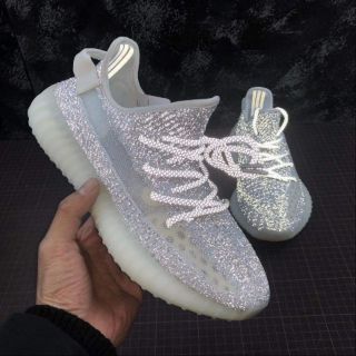 Giày YZ 350 trắng full phản quang