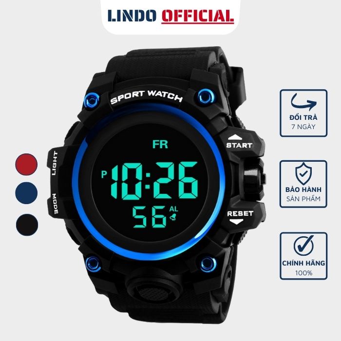 Đồng hồ nam điện tử thể thao chính hãng D-ZINER K04 chống nước chống v thumbnail