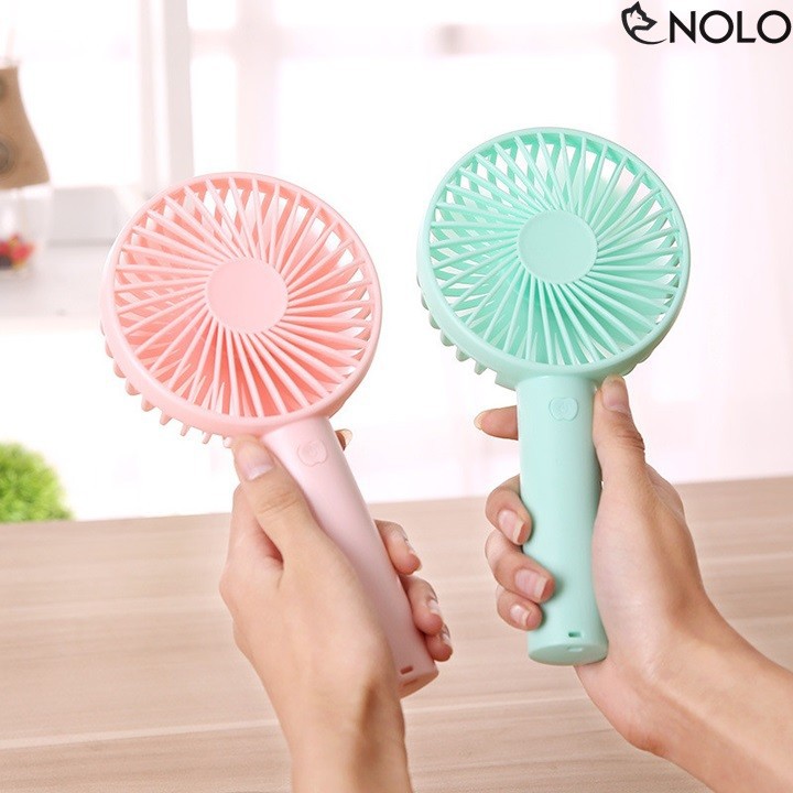 Quạt Mini Cầm Tay 4 Cánh Pin Sạc Có Đế Để Bàn(giao màu ngẫu nhiên) | BigBuy360 - bigbuy360.vn
