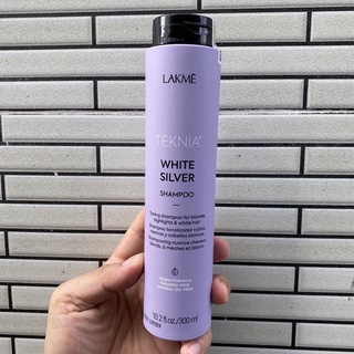 {Chính hãng} {Siêu rẻ} Dầu gội dành cho tóc tẩy và nhuộm sáng màu LAKME TEKNIA WHITE SILVER Shampoo 300ml