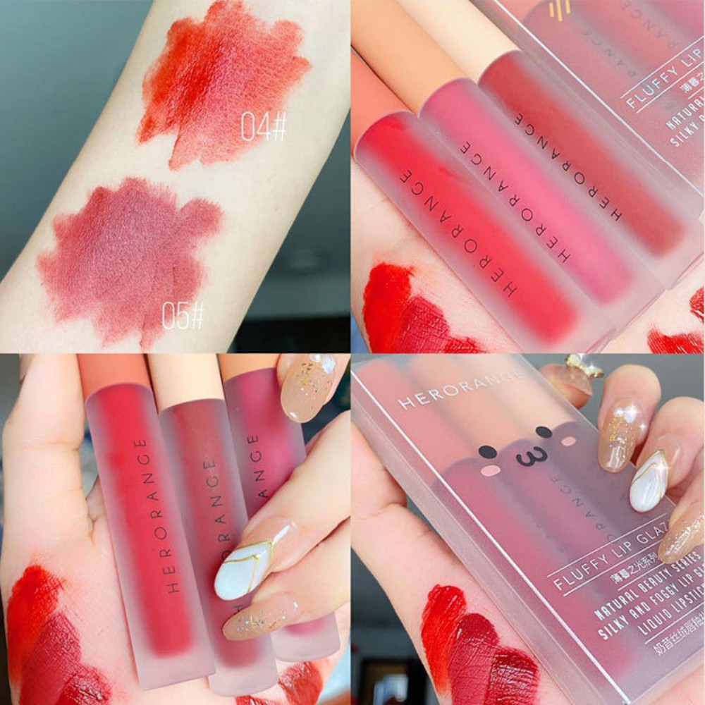 [Hàng mới về] Sét 3 cây son kem lì Hero Orange nội địa Trung.upbest | BigBuy360 - bigbuy360.vn