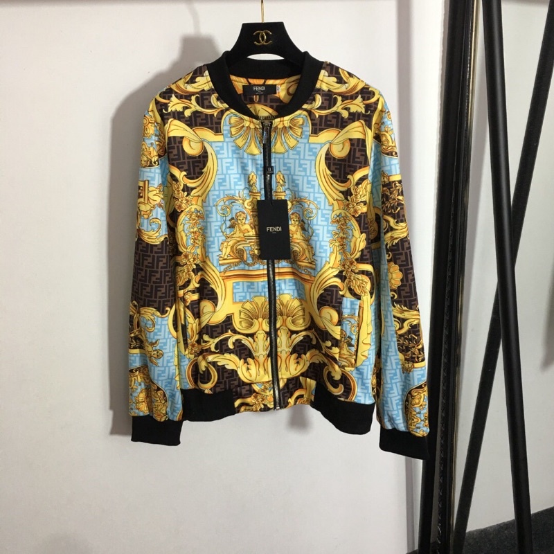 Bộ thể thao cho nam và nữ hoạ tiết retro Versace x Fendi FD cao cấp phong cách trẻ trung