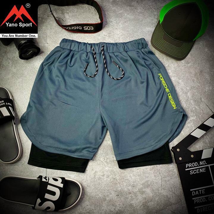 Quần gym nam 2 lớp STTK08 quần thể thao nam chạy bộ ngắn bó cao cấp đẹp giá rẻ | BigBuy360 - bigbuy360.vn