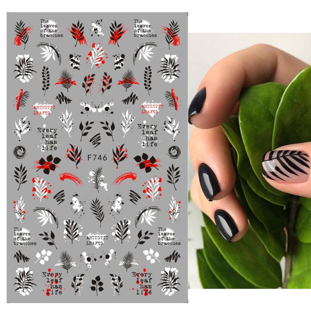 Hình Dán Trang Trí Móng Tay Họa Tiết Bướm 3D Đơn Giản