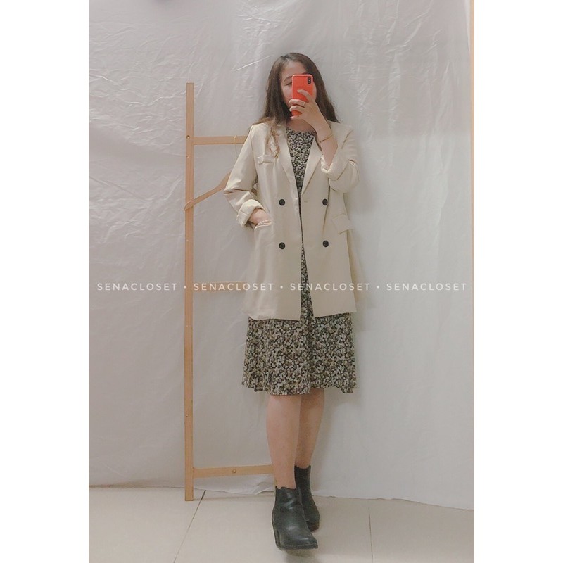 ÁO VEST / BLAZER 2 LƠP FORM DÀI STYLE ULZZANG (Ảnh thật/ Video) | BigBuy360 - bigbuy360.vn