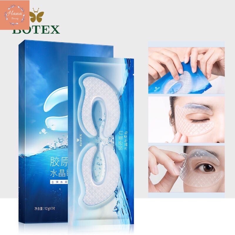 Mặt nạ mắt tơ tằm thạch collagen cao cấp Botex giảm thâm mắt,giảm nhăn, tan bọng mắt, nâng cơ- Hanayuki Asia