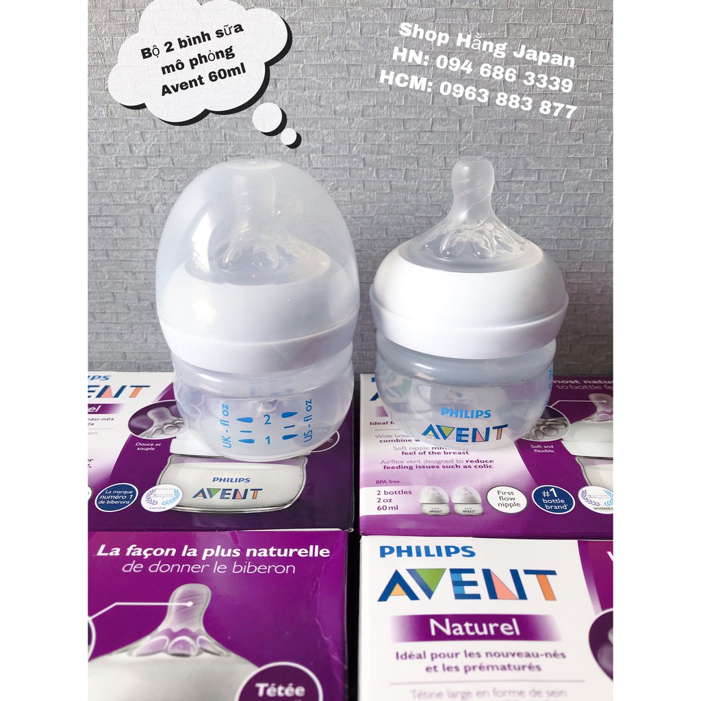 BÌNH SỮA MÔ PHỔNG TỰ NHIÊN PHILISP AVENT HÀNG CHÍNH HÃNG UK 60ml/125ml/260ml/330ml