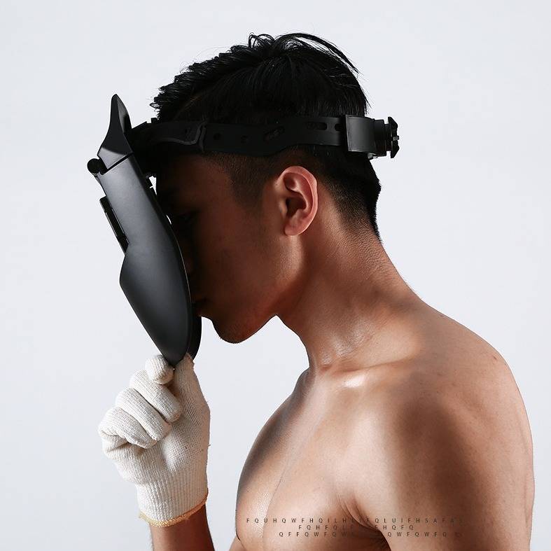 MỚI Tự động thay đổi mặt nạ hàn Argon Arc hàn khí hàn nắp hàn đặc biệt toàn mặt kính bảo vệ mặt nạ