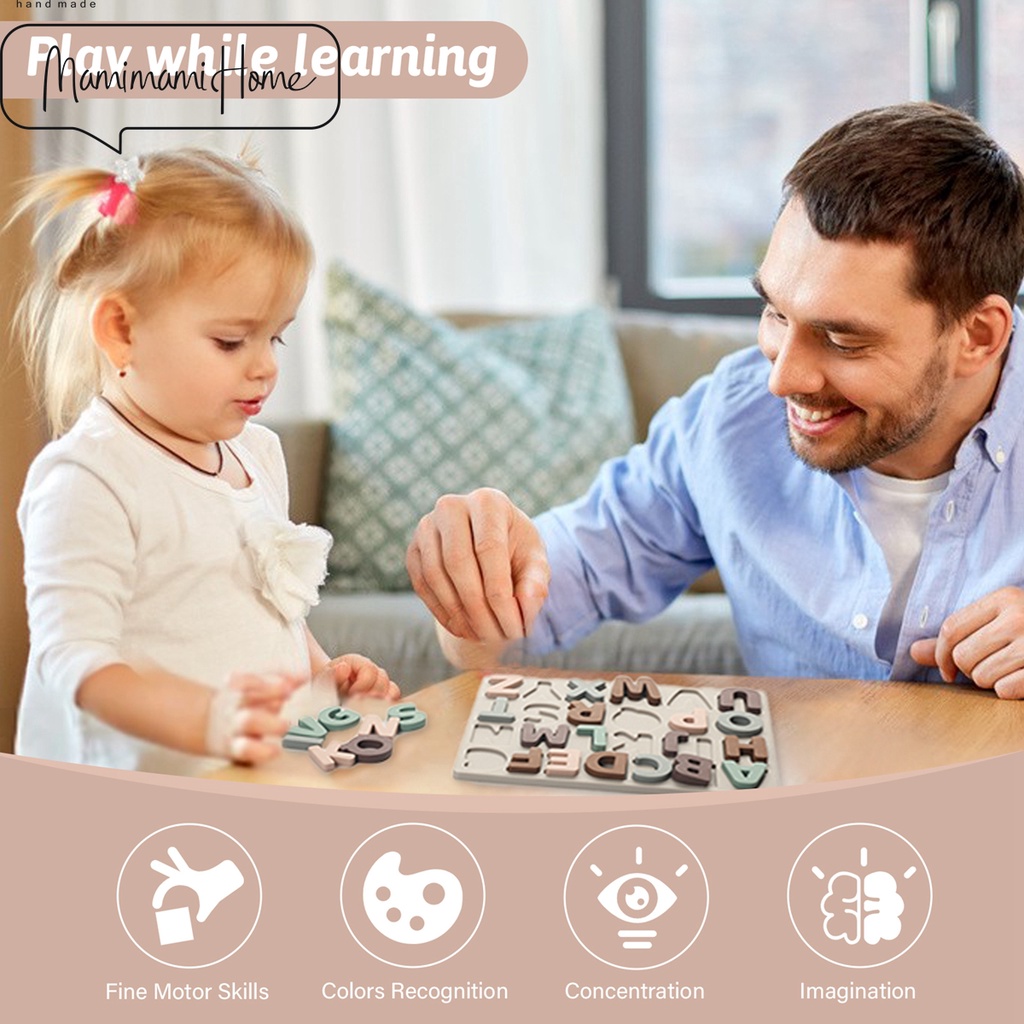 Bộ đồ chơi 26 chữ cái Mamimamihome làm từ silicon thú vị dành cho trẻ em