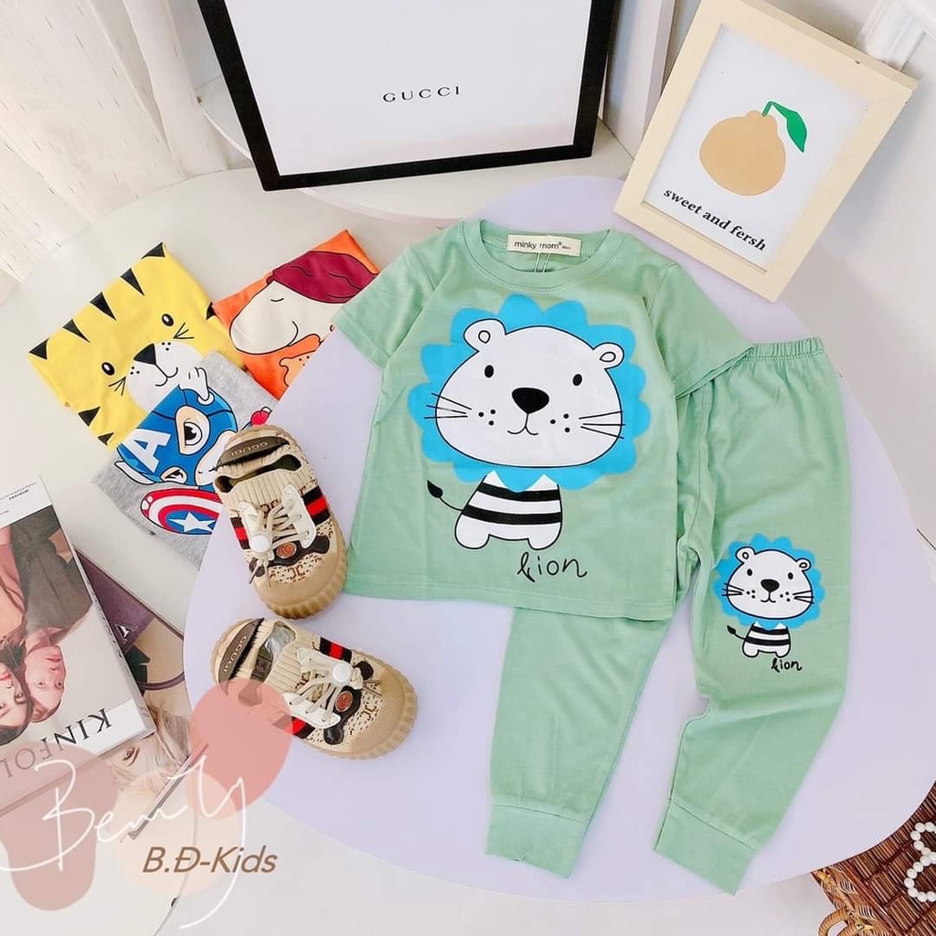 Bộ cộc tay quần dài cho bé trai và gái.