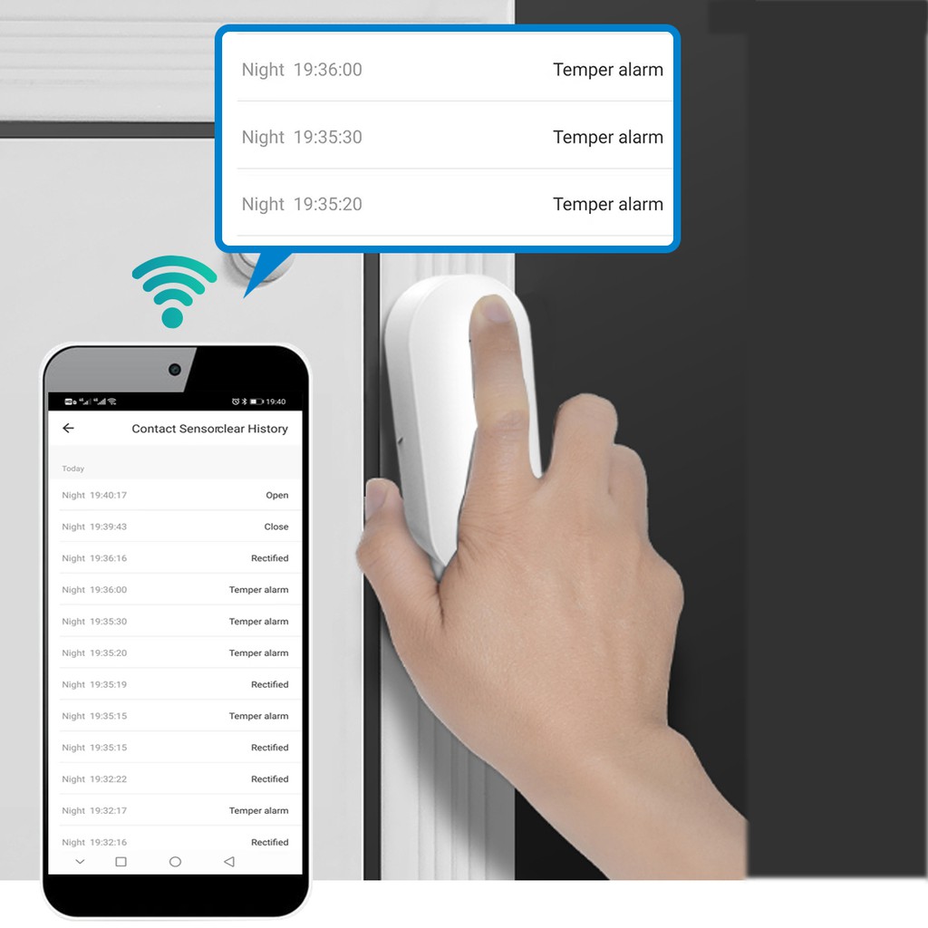 Thiết Bị Báo Động Cảm Biến Mở Cửa Wifi Thông Minh Bảo Vệ An Toàn Cho Nhà Ở