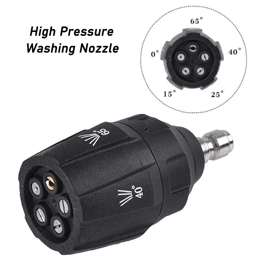 Vòi Xịt Nước Áp Suất Cao 1/4" 6 Trong 1 5 Trong 1