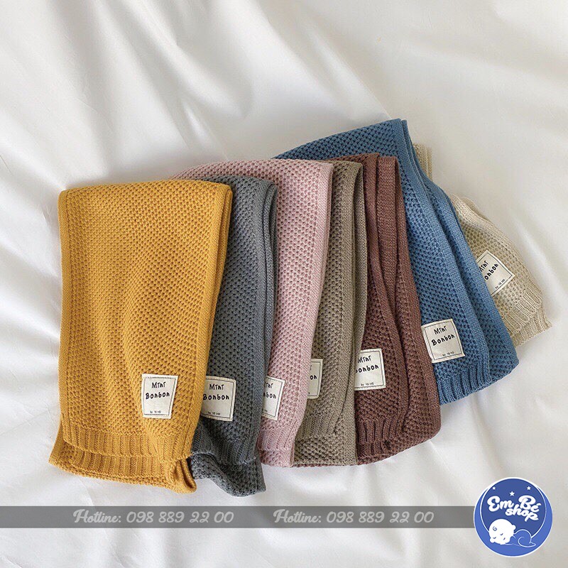 Khăn len trẻ em cao cấp - Khăn choàng cổ giữ nhiệt cho bé trai , bé gái chất liệu len tăm cao cấp