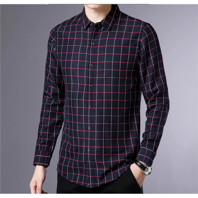 (CAO CẤP)Áo Sơ Mi Nam Dài Tay Thời Trang Nam Tính Lịch Lãm - Hàng Xuất Khẩu SM00014 | BigBuy360 - bigbuy360.vn