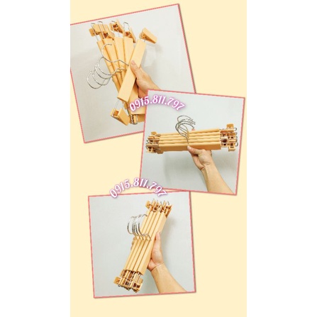 Moc treo quan ao - Combo móc và kẹp nhựa vàng siêu bền dành cho shop trẻ em