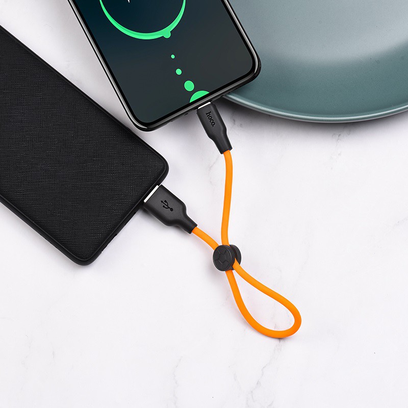 Cáp Sạc X21 PLUS TYPE-C 0.25M SILICONE CHỐNG RỐI CHỐNG CHÁY