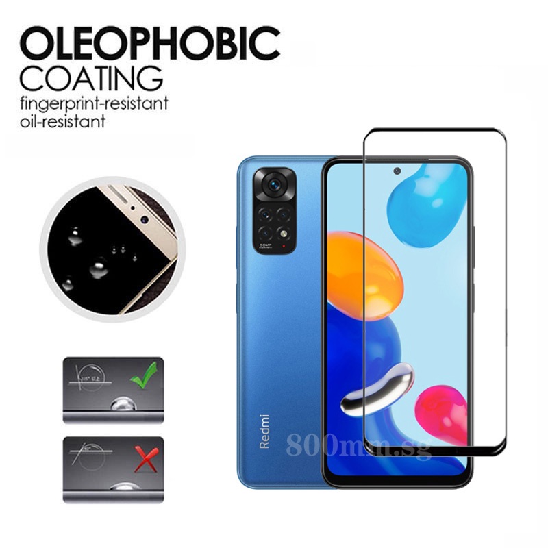 Kính Cường Lực Toàn Màn Hình Cho Redmi Note 11 Redmi Note 11 4G 5G 10 9S 9 Mi 10T Pro Lite Poco M3 X3 NFC