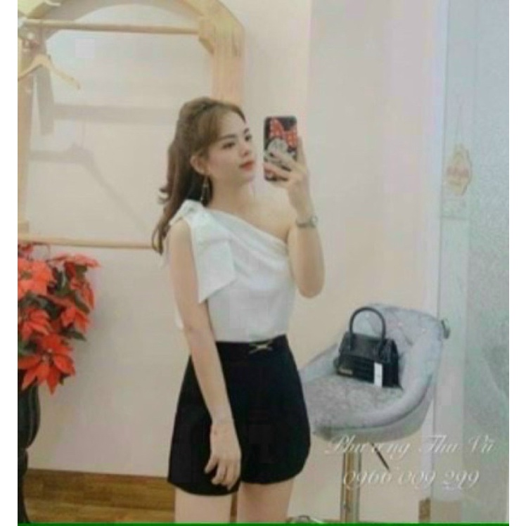 ÁO LỆCH VAI PHI LỤA