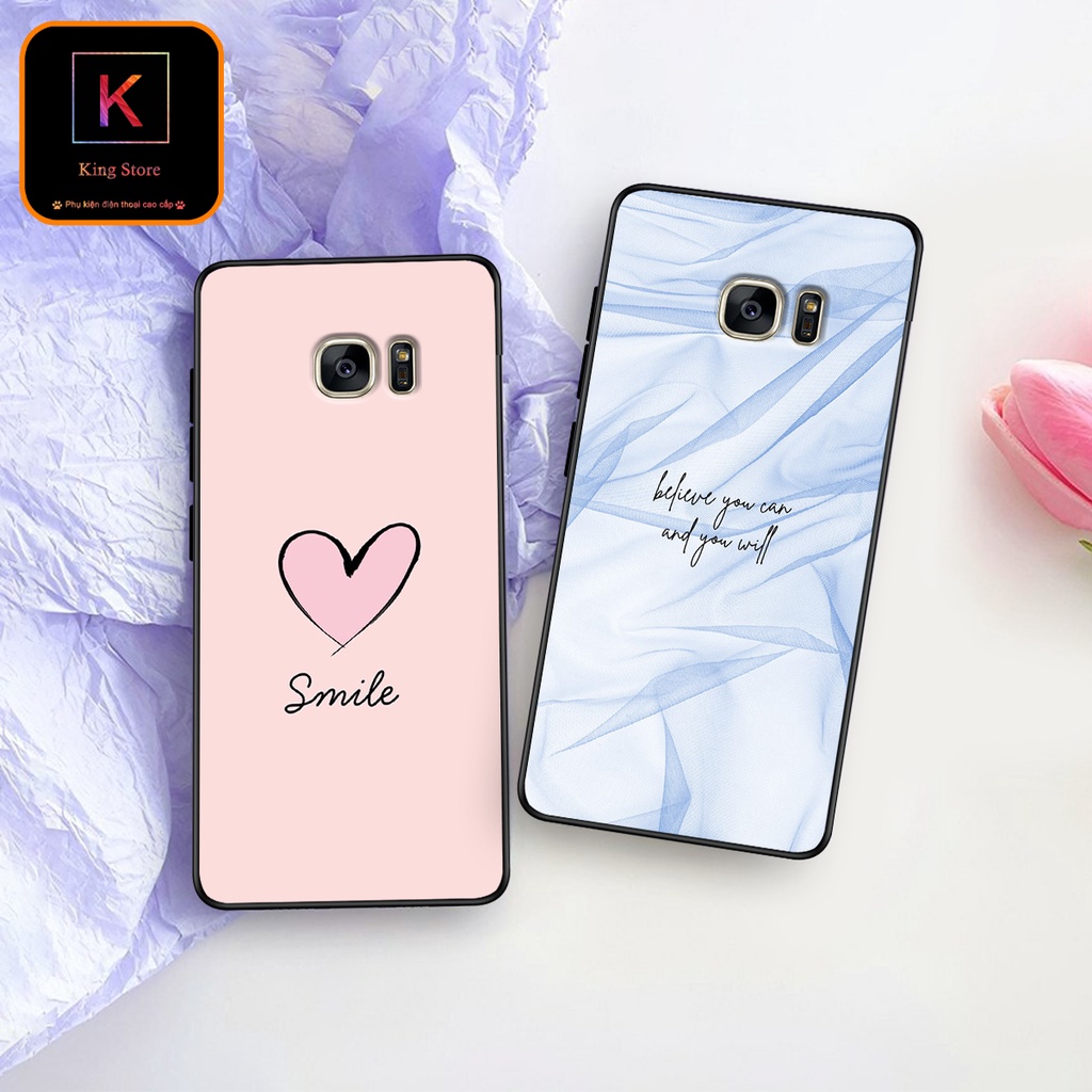 Ốp lưng Samsung S7 - Samsung S7 Edge - Ốp in hình LoveSmile - Chất liệu TPU cao cấp chống sốc bảo vệ máy