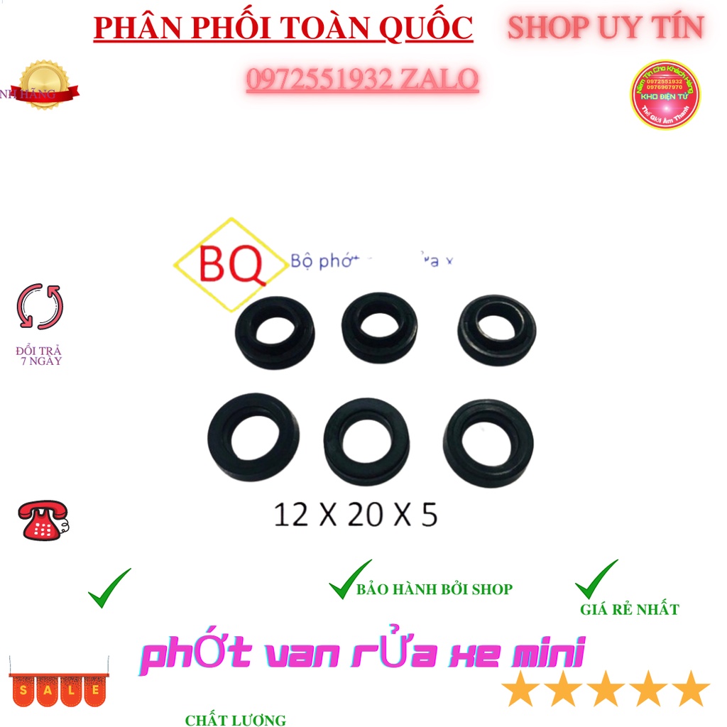 Bộ phớt van 1 chiều máy  rửa xe mini