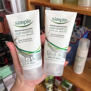 Sữa rửa mặt chống lão hoá simple