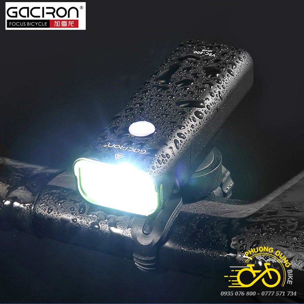 Đèn pin siêu sáng xe đạp GACIRON V9C400 400LM / V9C800 800LM