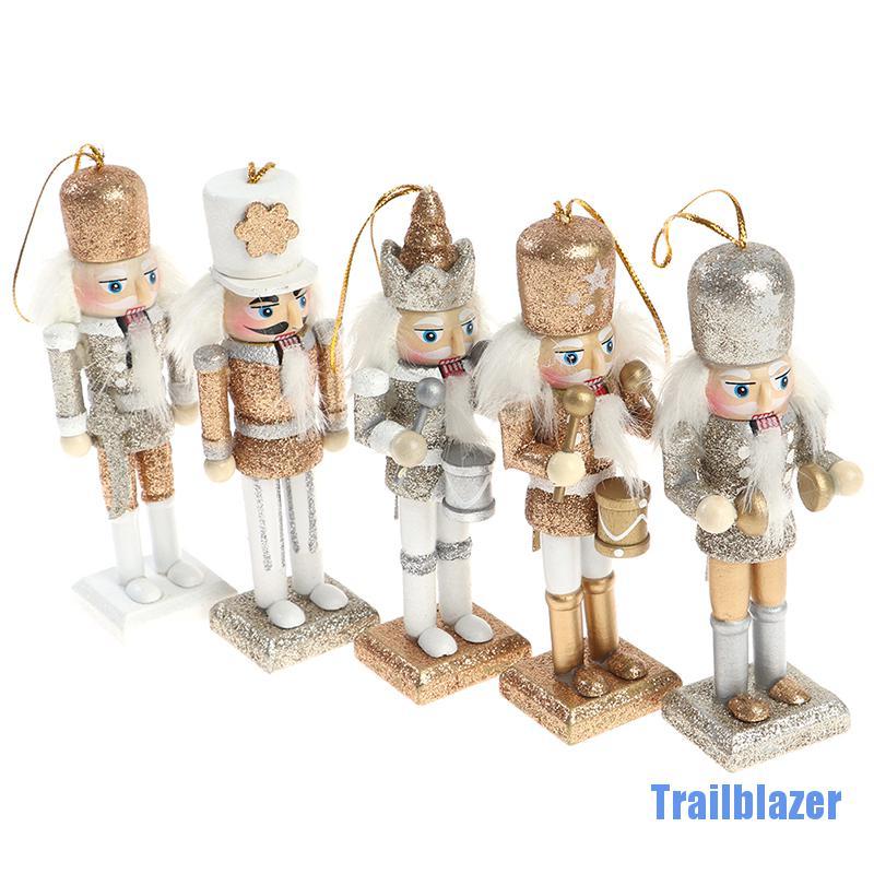 Set 1 / 5 Mô Hình Đồ Chơi Búp Bê Gỗ Nutcracker Kích Thước 12cm