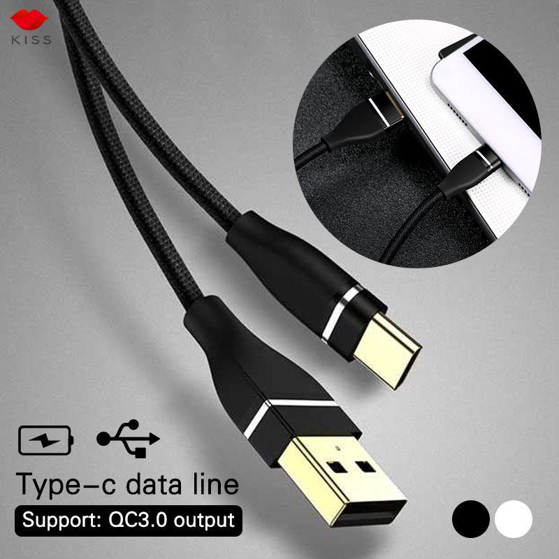 Cáp sạc nhanh KASA bện nylon cổng USB C Type C dài 1M
