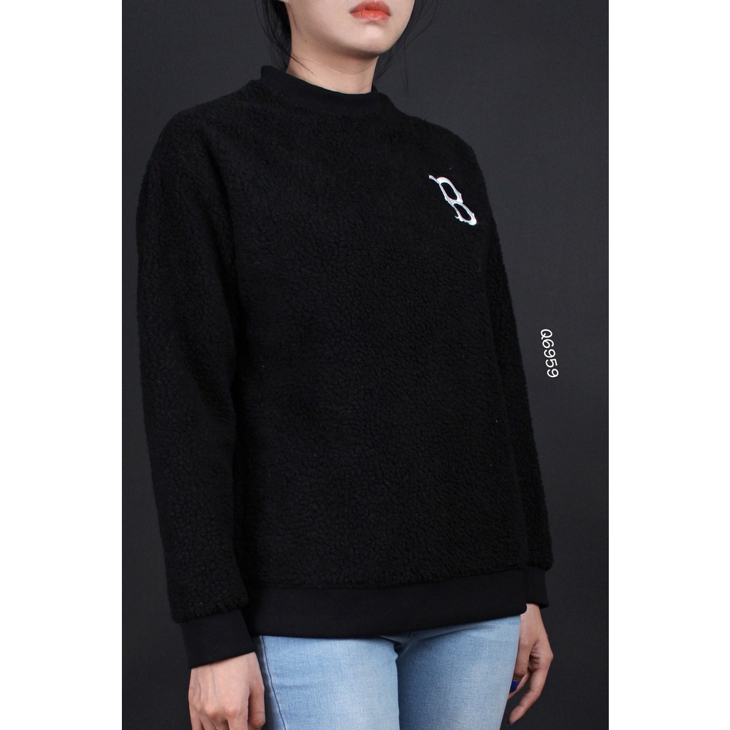 Q6959 - Áo sweater lông cừu ML3 in chữ B boston ML3 like sau